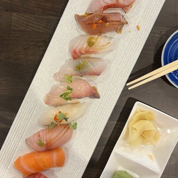 Sushi Yume - Chef's 10 piece selection with a bonus piece. 10/10 - Japanese Near Me - Round Rock, Texas