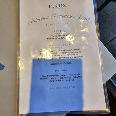 Menu photo 5 Ficus Princeton, NJ
