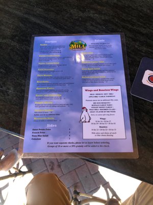 Menu photo 5 The Mill On Round Lake Round Lake, NY