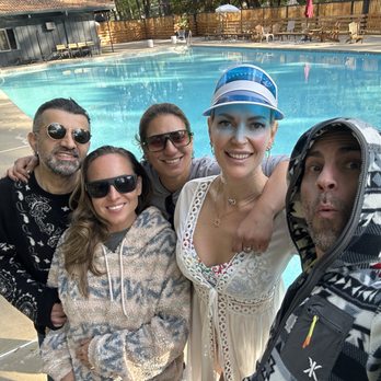 Deloro Valley - Me and the last of the crew from the Campout weekend, eating a pizza by the pool, and reflecting on the magical weekend we just had :) - Venues & Event Spaces Near Me - Tuolumne, California