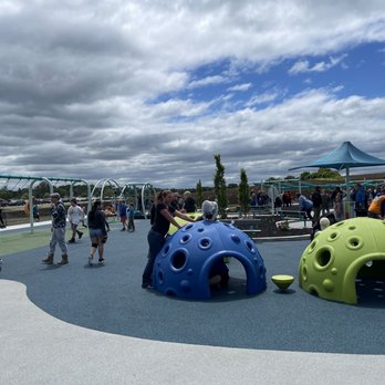 Motion Junction - Climb, swing, slide! This was on grand opening weekend, and it was packed! - Playgrounds Near Me - Canandaigua, New York