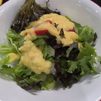 Arigato Cuisine - Omg, this Miso dressing is good!  I'd add a little tiny ball of grated fresh ginger though.  But other then that, it's good! - Sushi Bars Near Me - Wailuku, Hawaii