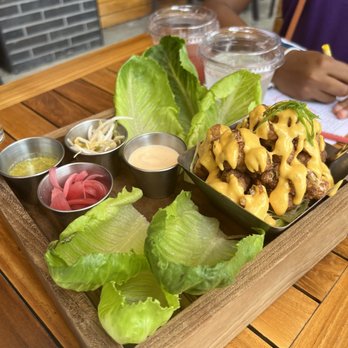 TownHall - Buffalo Cauliflower Lettuce Wraps - New American Near Me - Columbus, Ohio