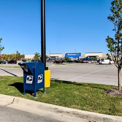 Walmart Supercenter - Brilliant location for USPS blue box in Walmart parking lot.