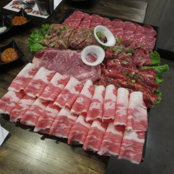 770 Korean BBQ - Combination B. $109.99. Beef brisket, ribeye steak, prime rib, seasoned rib fingers, seasoned galbi short ribs, hand-rubbed seasoned steak. - Korean Near Me - Suwanee, Georgia 770 Korean BBQ - Combination B. $109.99. Beef brisket, ribeye steak, prime rib, seasoned rib fingers, seasoned galbi short ribs, hand-rubbed seasoned steak. - Korean Near Me - Suwanee, Georgia