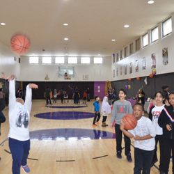 Girl's & Boy's Basketball and Beyond - Ribbon cutting ceremony celebration.