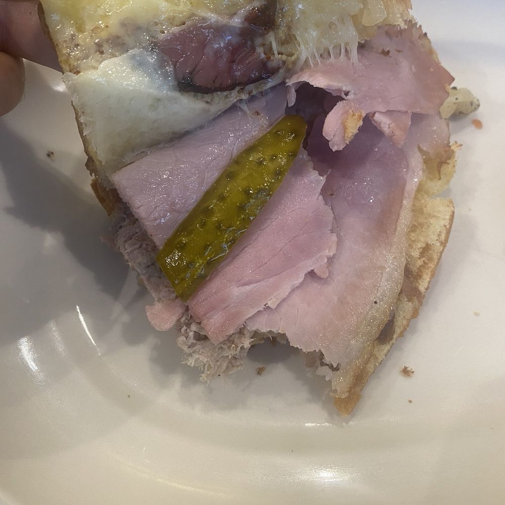 Garden State Diner - Cuban with a tiny sliver of pickle - Diners Near Me - Newark, New Jersey Garden State Diner - Cuban with a tiny sliver of pickle - Diners Near Me - Newark, New Jersey