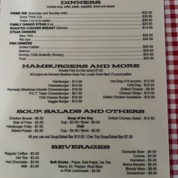 Dinner Menu