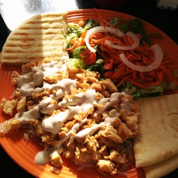 Hummus Cafe - Chicken shawarma plate - Mediterranean Near Me - Seattle, Washington