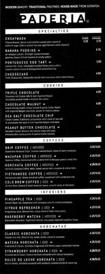 Menu photo 6 Paderia Bakehouse Santa Monica, CA