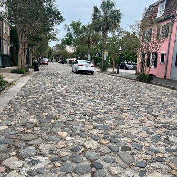 Ed Macy's Tours - Cobble streets in the historic district - Historical Tours Near Me