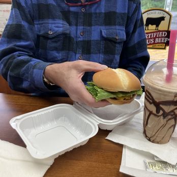 Johnny's Burger Stop - Chocolate Malt & Deluxe burger - Burgers Near Me - Stanwood, Washington