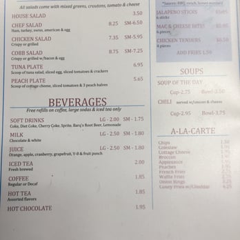 Sunnyside Cafe - the menu of the restaurant - Breakfast & Brunch Near Me - Williamston, Michigan