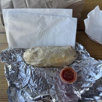 Key City Fish - Tiny halibut burrito. Napkin for scale. - Seafood Markets Near Me - Port Townsend, Washington Key City Fish - Tiny halibut burrito. Napkin for scale. - Seafood Markets Near Me - Port Townsend, Washington