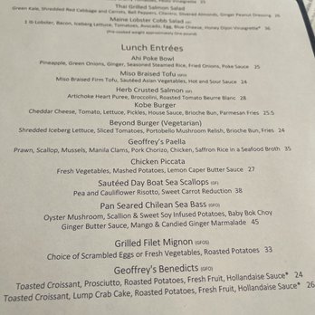 Geoffrey's Malibu - Menu - Seafood Near Me - Malibu, California