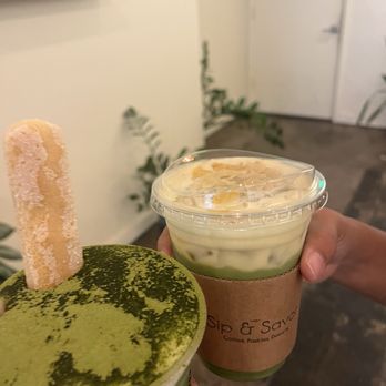 Sip & Savor - Tiramisu matcha and corn matcha. - Coffee & Tea Near Me - Fullerton, California