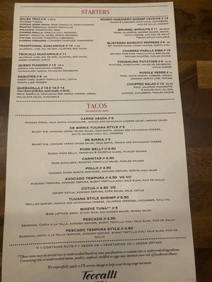 Menu photo 5 Teocalli Cocina Longmont, CO