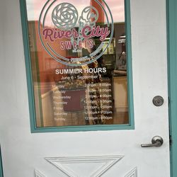River City Sweets - Hours of Operation as of August 2026