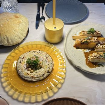 Alora - tahini hummus + saganaki - Mediterranean Near Me - San Francisco, California