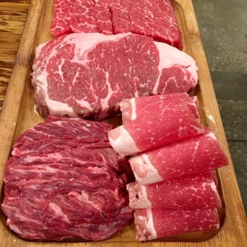 Jongro BBQ - Beef Platter- kalbi, ribeye beef, beef thin skirt, and beef brisket - Korean Near Me - New York, New York