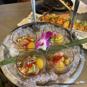 Eighty-Eight Sushi & Ramen - Hamachi shots - Sushi Bars Near Me - Mountain View, California Eighty-Eight Sushi & Ramen - Hamachi shots - Sushi Bars Near Me - Mountain View, California
