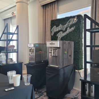 Slush Plus - Corporate event in Downtown Tampa with frozen bourbon slushies. - Party Equipment Rentals Near Me