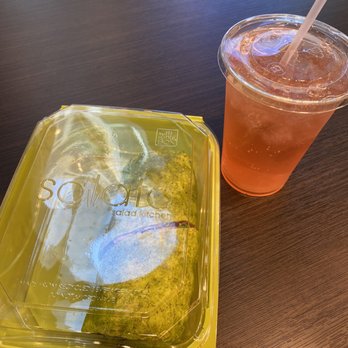 Salata - Chipotle chicken wrap and prickly pear limeade - Salad Near Me - Charlotte, North Carolina