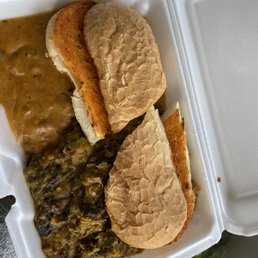 Half and half Chili Cheese Etouffee and Spinach Mushroom Etouffee Half and half Chili Cheese Etouffee and Spinach Mushroom Etouffee