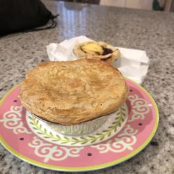 Brooky Pie Shop - Veggie pie + cherry custard.