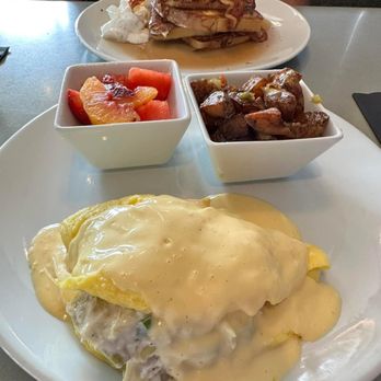 Azur Restaurant & Patio - Artichoke and crab omelette - New American Near Me - Lexington, Kentucky Azur Restaurant & Patio - Artichoke and crab omelette - New American Near Me - Lexington, Kentucky