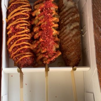Two hands Corn Dogs- Irvington - Spicy Dog, Potato Dog, Two Hands Dog - New American Near Me - Tucson, Arizona