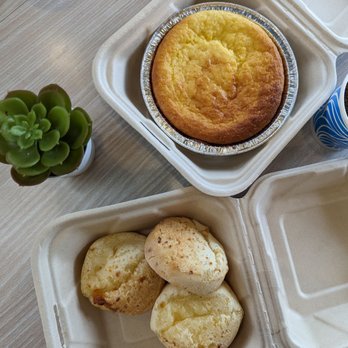 DL Brazuca - Brazilian cheese bread $5, and cornmeal coconut cake $5 - Brazilian Near Me - Sunnyvale, California