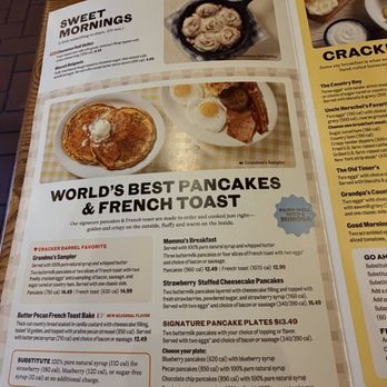 Cracker Barrel Old Country Store - Menu - Breakfast & Brunch Near Me - Kingman, Arizona Cracker Barrel Old Country Store - Menu - Breakfast & Brunch Near Me - Kingman, Arizona