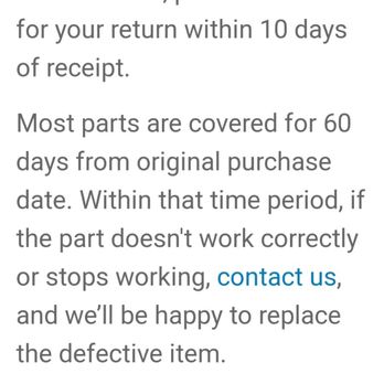 Sears Parts Direct - Screenshot of warranty info on their website - Appliances & Repair Near Me Sears Parts Direct - Screenshot of warranty info on their website - Appliances & Repair Near Me