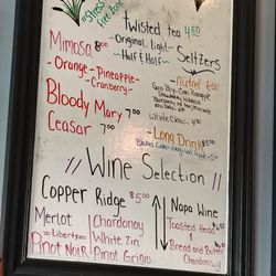 Cattails Cove - Menu