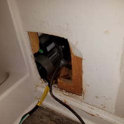 Cross & Sons Plumbing - Last minute pipe fitting for pump. Thanks to Seth & Derrick