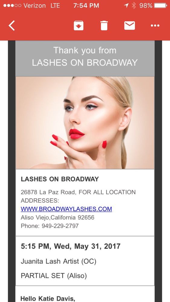 Lashes On Broadway Logo