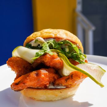 Coney Burger - SPICY CHICKEN-LESS SANDWHICH - Burgers Near Me - Miami, Florida Coney Burger - SPICY CHICKEN-LESS SANDWHICH - Burgers Near Me - Miami, Florida