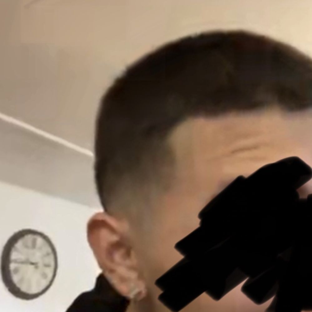 Monica’s Barber - The line up was not straight and she went way back on the sided making him look like he had a receding hairline! - Barbers Near Me - Santa Ana, California Monica’s Barber - The line up was not straight and she went way back on the sided making him look like he had a receding hairline! - Barbers Near Me - Santa Ana, California