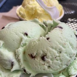 Mint chocolate chip and lemon pie Both small size Mint chocolate chip and lemon pie Both small size