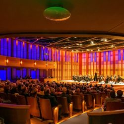 A concert in the Baker-Baum Concert Hall.