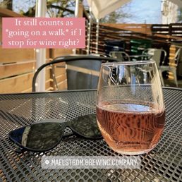Glass of rose on a nice spring day! Glass of rose on a nice spring day!