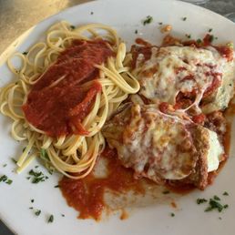 Eggplant Parm & pasta Eggplant Parm & pasta