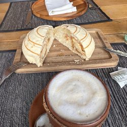 Aromas Delicias Cotidianas duraznos - Cafe con concha