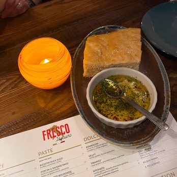 Fresco Italiano - Focaccia and olive oil dip - Italian Near Me - Las Vegas, Nevada Fresco Italiano - Focaccia and olive oil dip - Italian Near Me - Las Vegas, Nevada