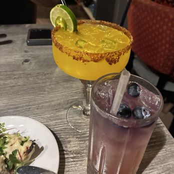 Cali Chilli - Purple Rain and Mango Margarita - Indian Near Me - Long Beach, California Cali Chilli - Purple Rain and Mango Margarita - Indian Near Me - Long Beach, California