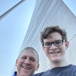 Gateway Arch - Standing at the base of the north leg.