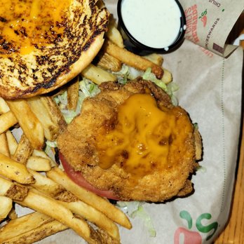 Chili's - A nice size fried chicken breast with honey mustard sauce. - American Near Me - Temecula, California Chili's - A nice size fried chicken breast with honey mustard sauce. - American Near Me - Temecula, California