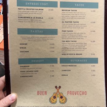 Tony's Sombrero - Menu July 2023 - Mexican Near Me - Williamstown, Massachusetts