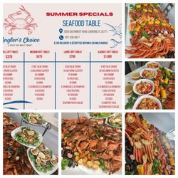 Angler's Choice - We offer seafood tables.
